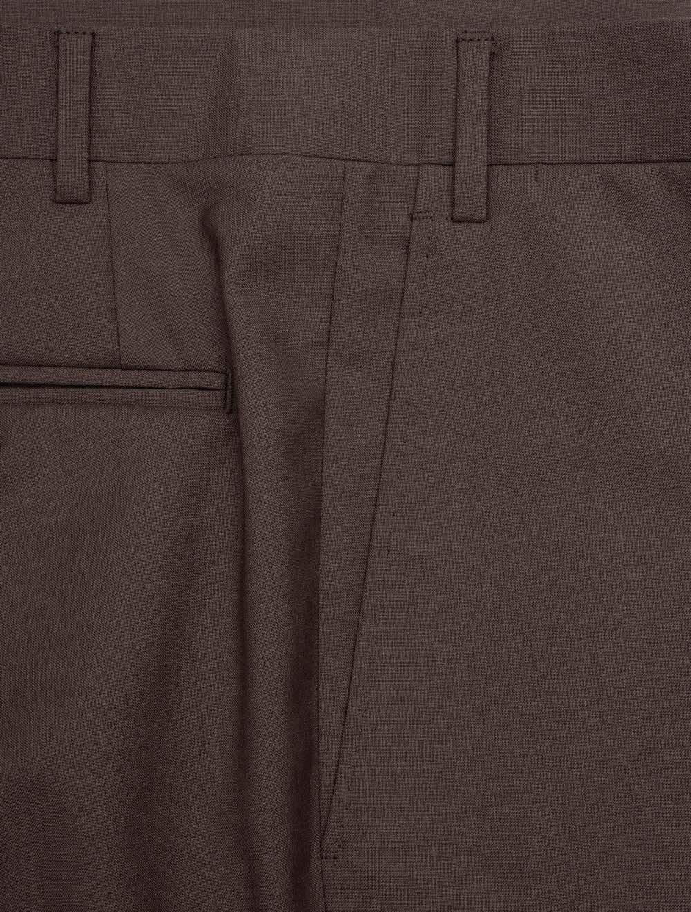 Canali Wool Trousers Brown AI4