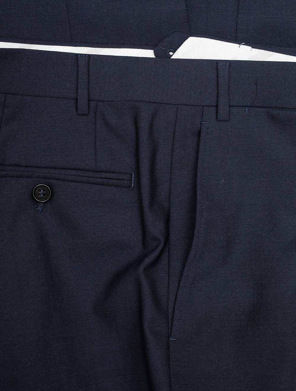 Canali Wool Trousers Navy AI4