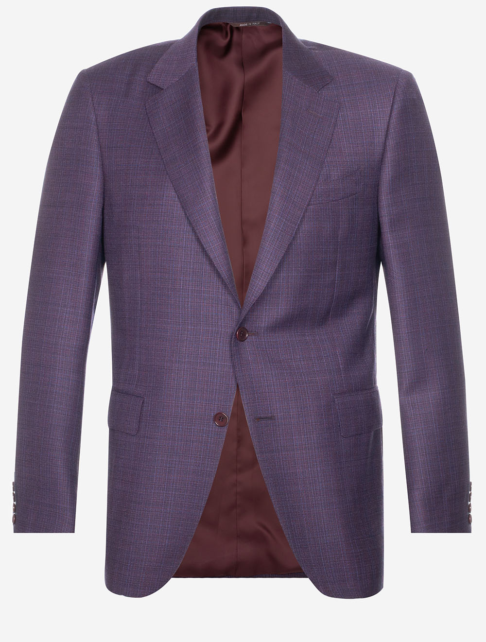 Canali Micro Pattern Jacket Plum MI