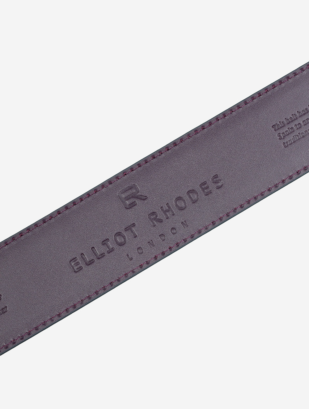 Pony Hair Belt Aubergine