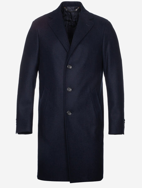 Canali Wool Overcoat Navy Men s Winter Layers Now Available in Louis Copeland Sons