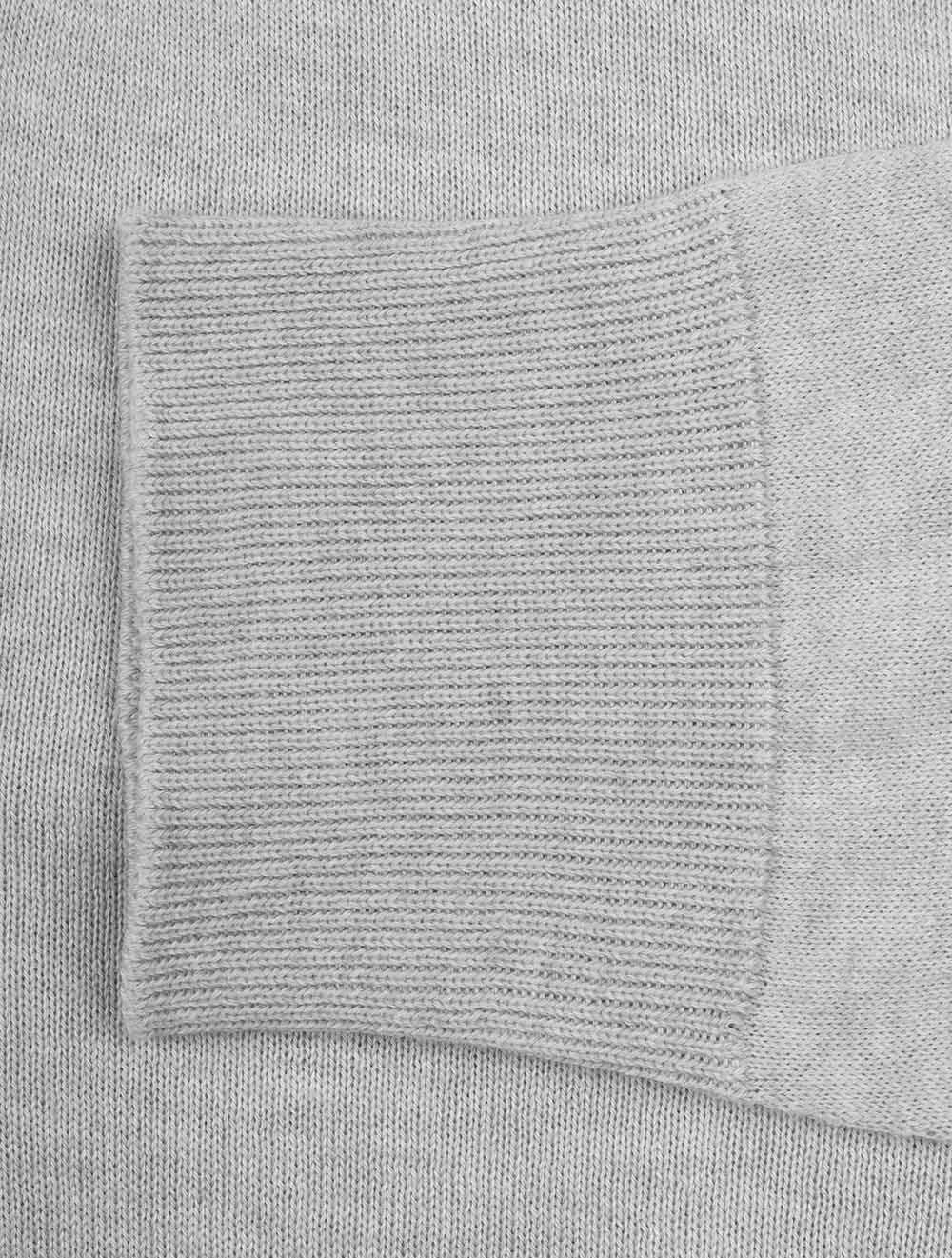 Louis Copeland Knit Long Sleeve Polo Grey AI5