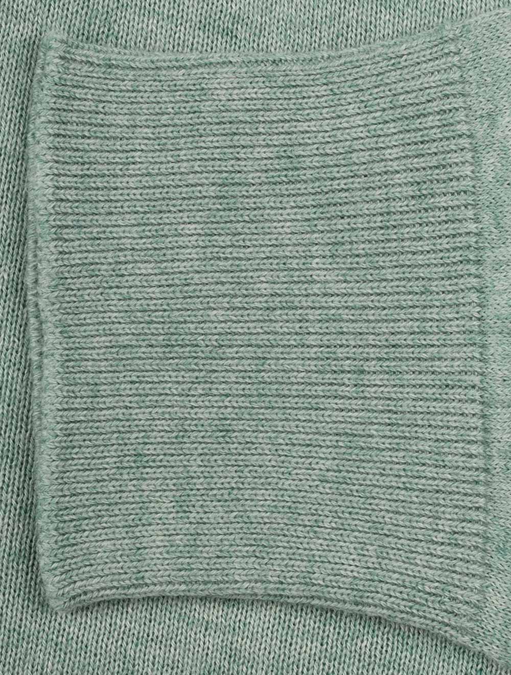 Louis Copeland Knit Long Sleeve Polo Sage AI5