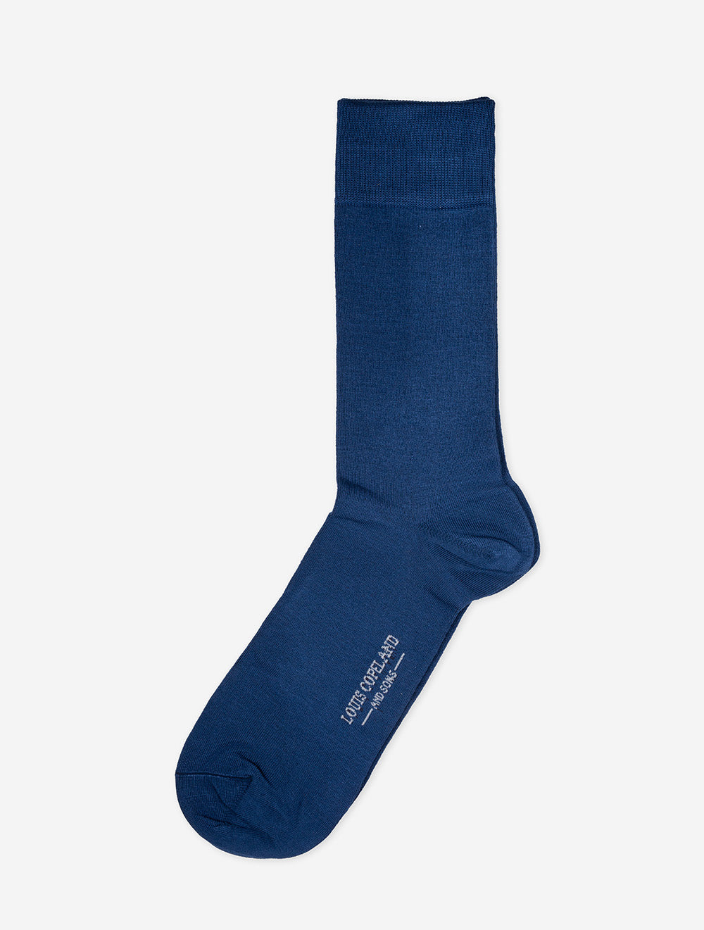 Louis Copeland Plain Bamboo Socks Indigo MI