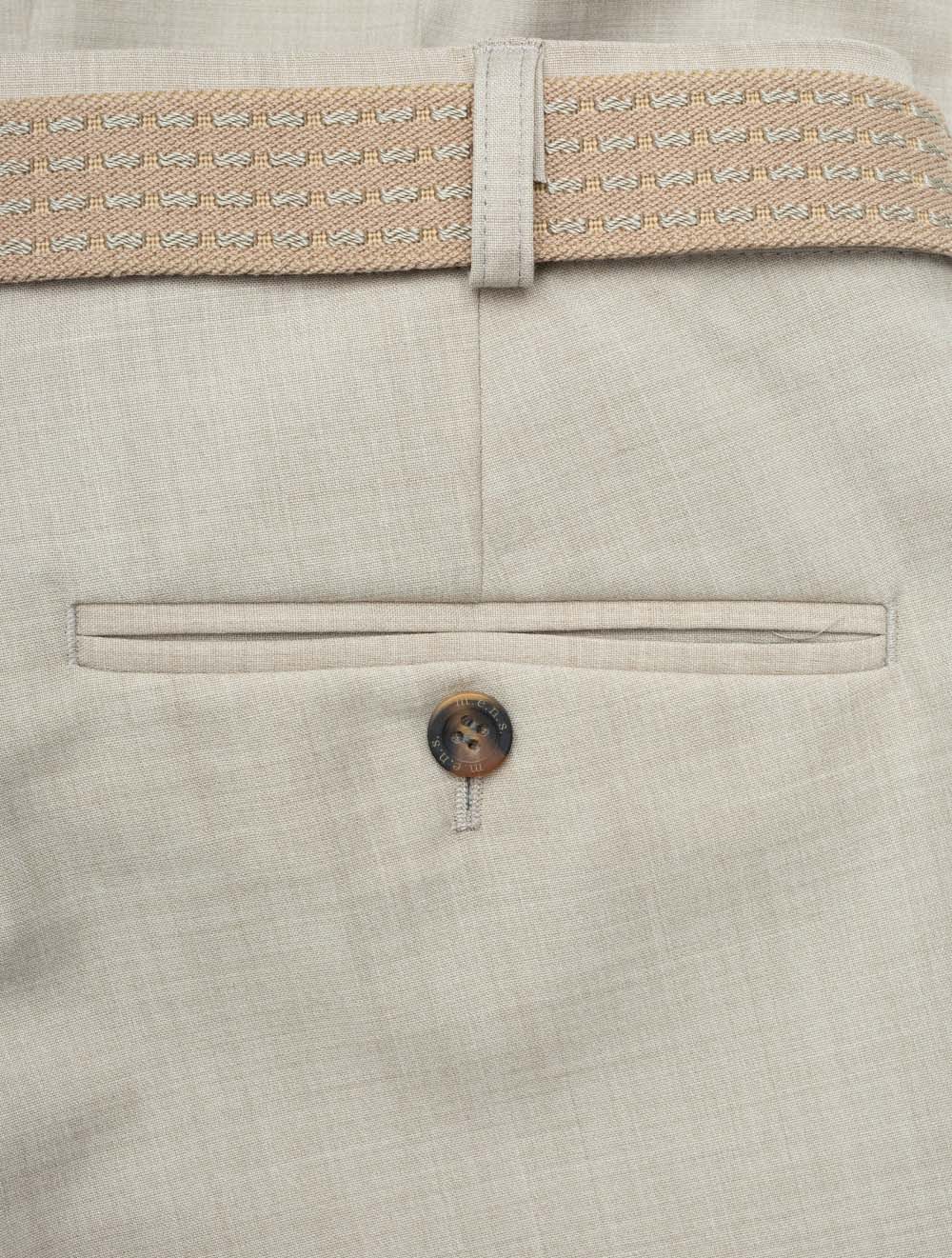 Mobil Stretch Wool Trouser Beige AI1