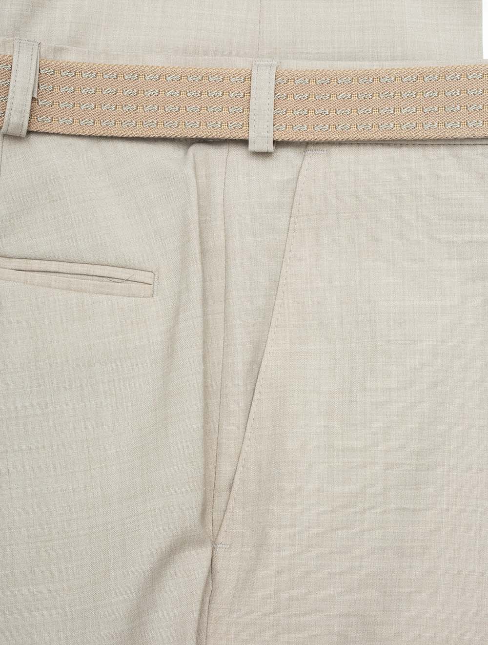 Mobil Stretch Wool Trouser Beige AI2