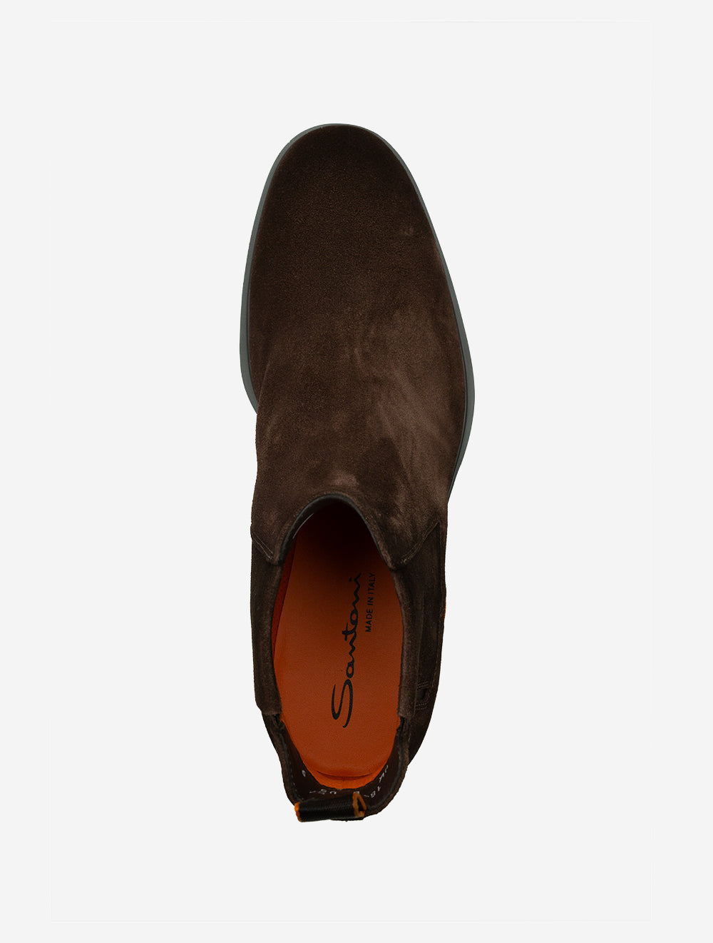 Santoni Suede Chelsea Boot Brown AI4