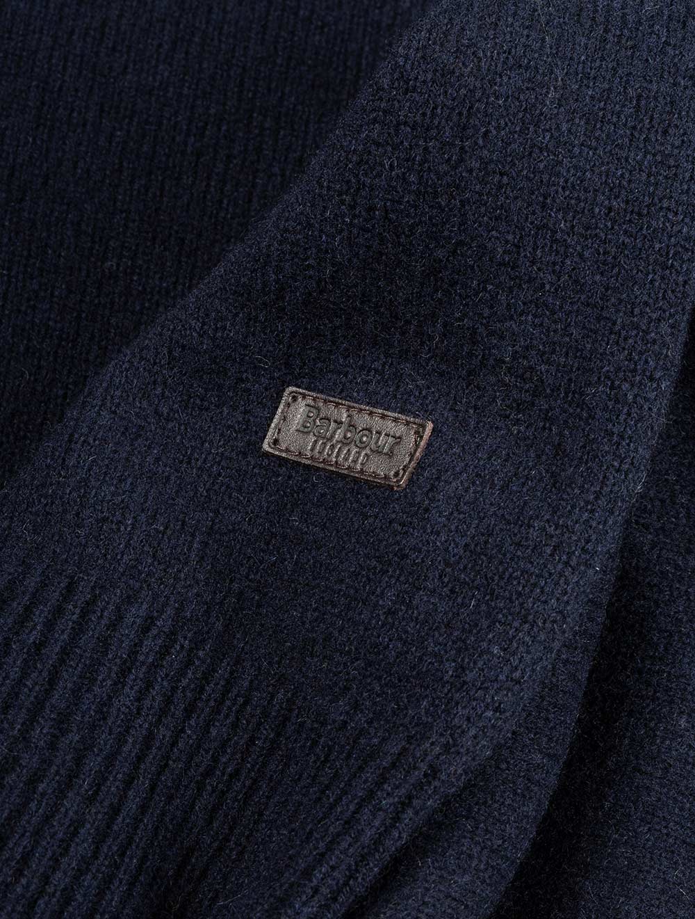 Barbour Patch Half Zip Navy AI6