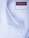 Louis Copeland Super Slim Fit PinPoint Shirt Blue AI1