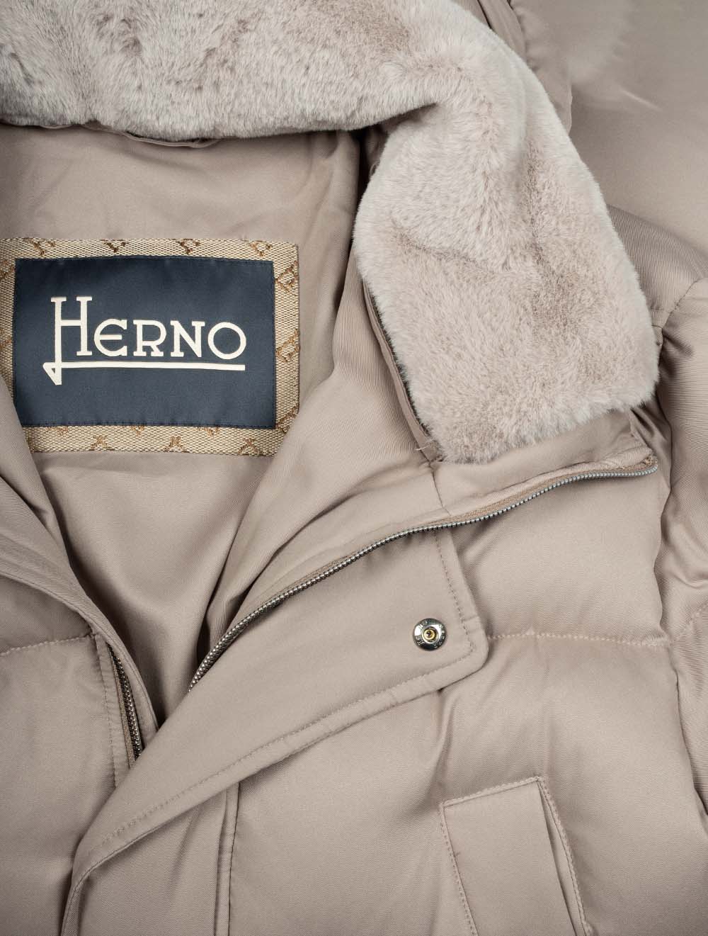 Herno Woven Half Coat Beige AI3