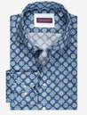 Louis Copeland Geo Pattern Shirt Navy MI