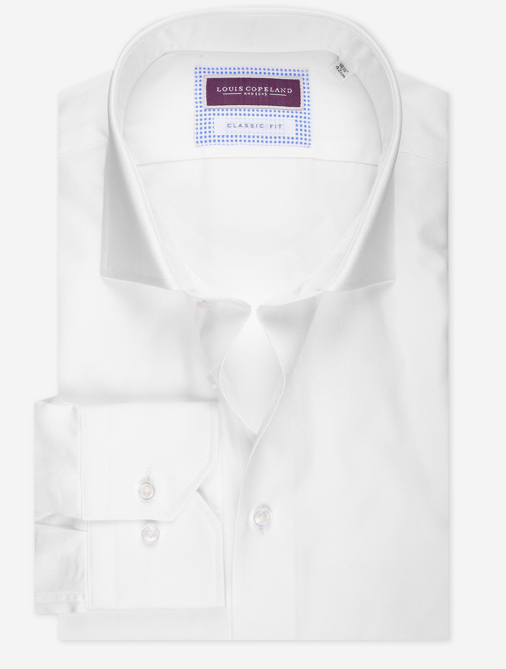 Pinpoint Classic Fit Single Cuff Shirt White