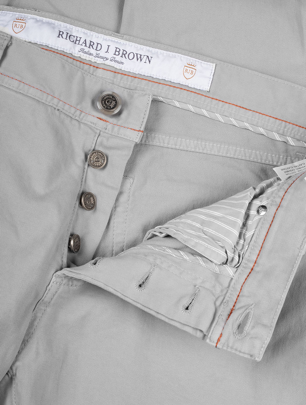 Richard J Brown Milano Luxury Denim Jean Grey AI3