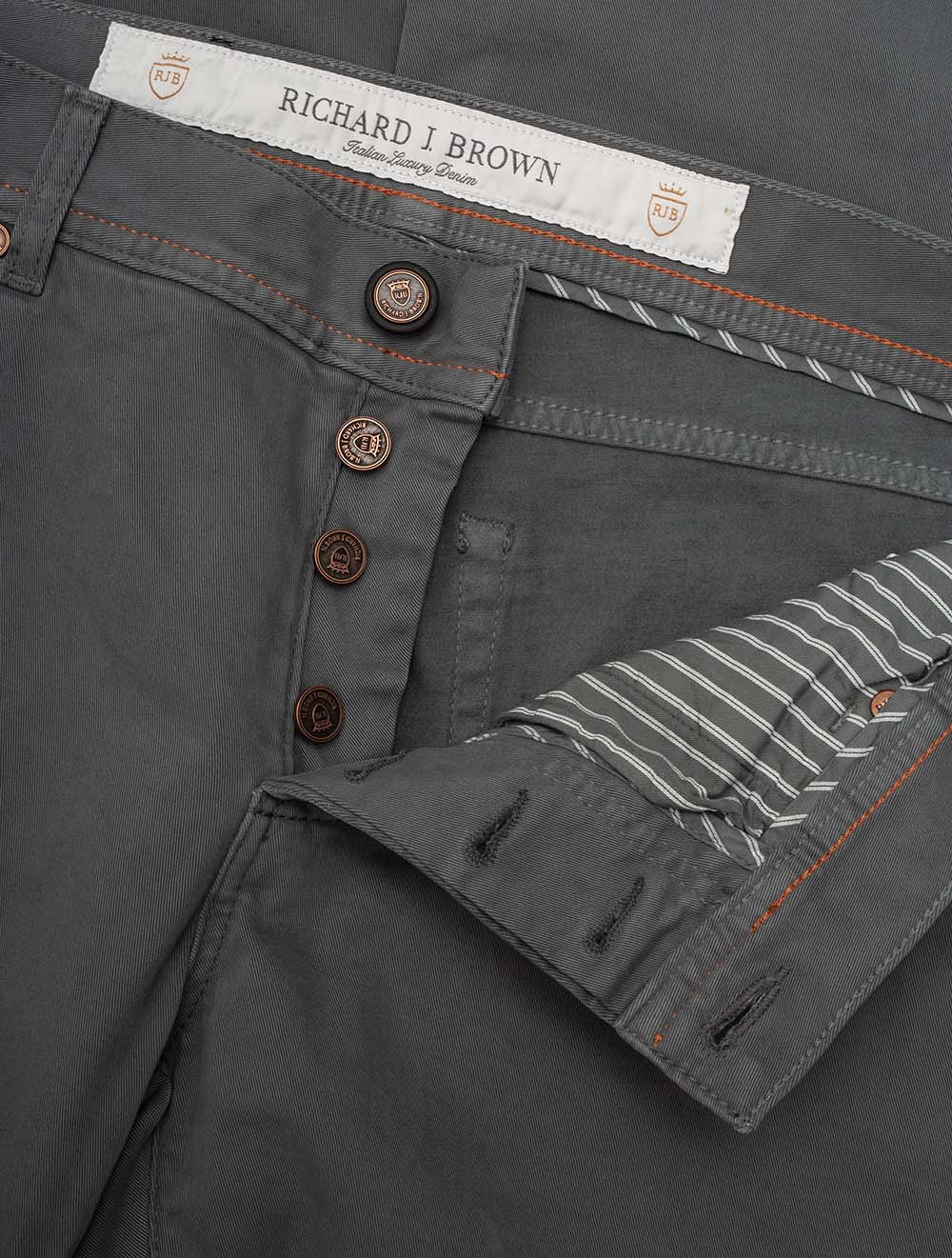 Richard J Brown Milano Luxury Denim Jean Taupe AI3