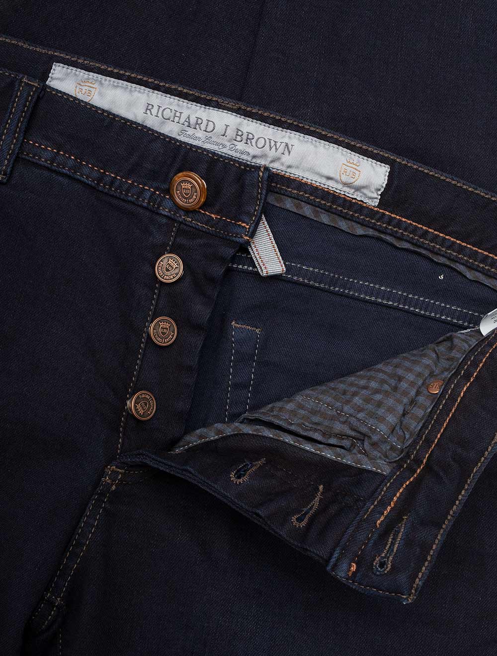 Richard J Brown Icon Daily Comfort Jeans Navy AI5