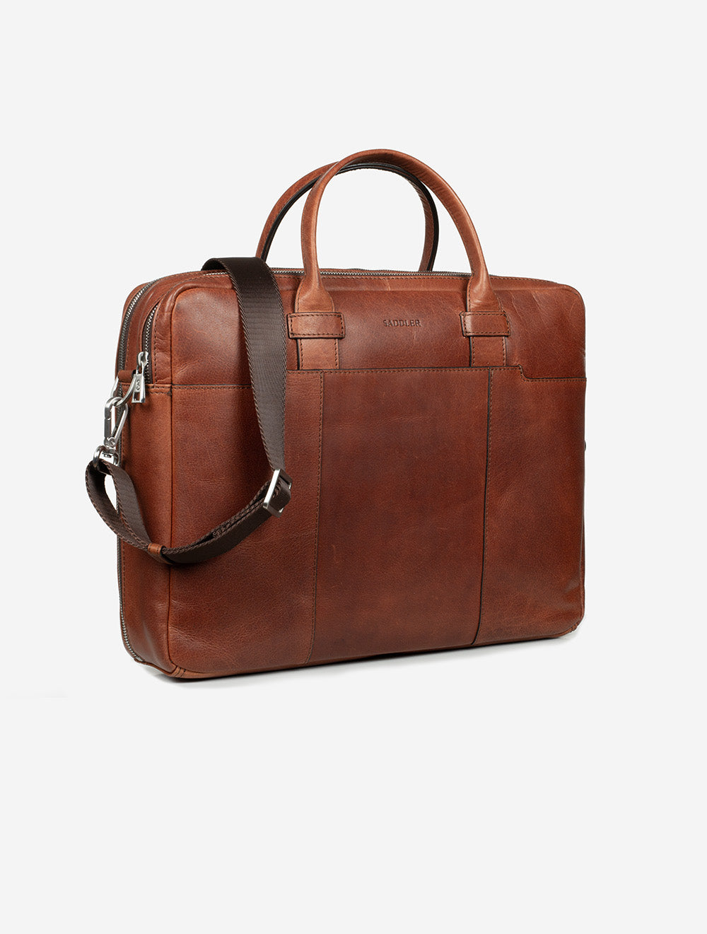 Saddler Vadstena Computer Bag Midbrown AI1