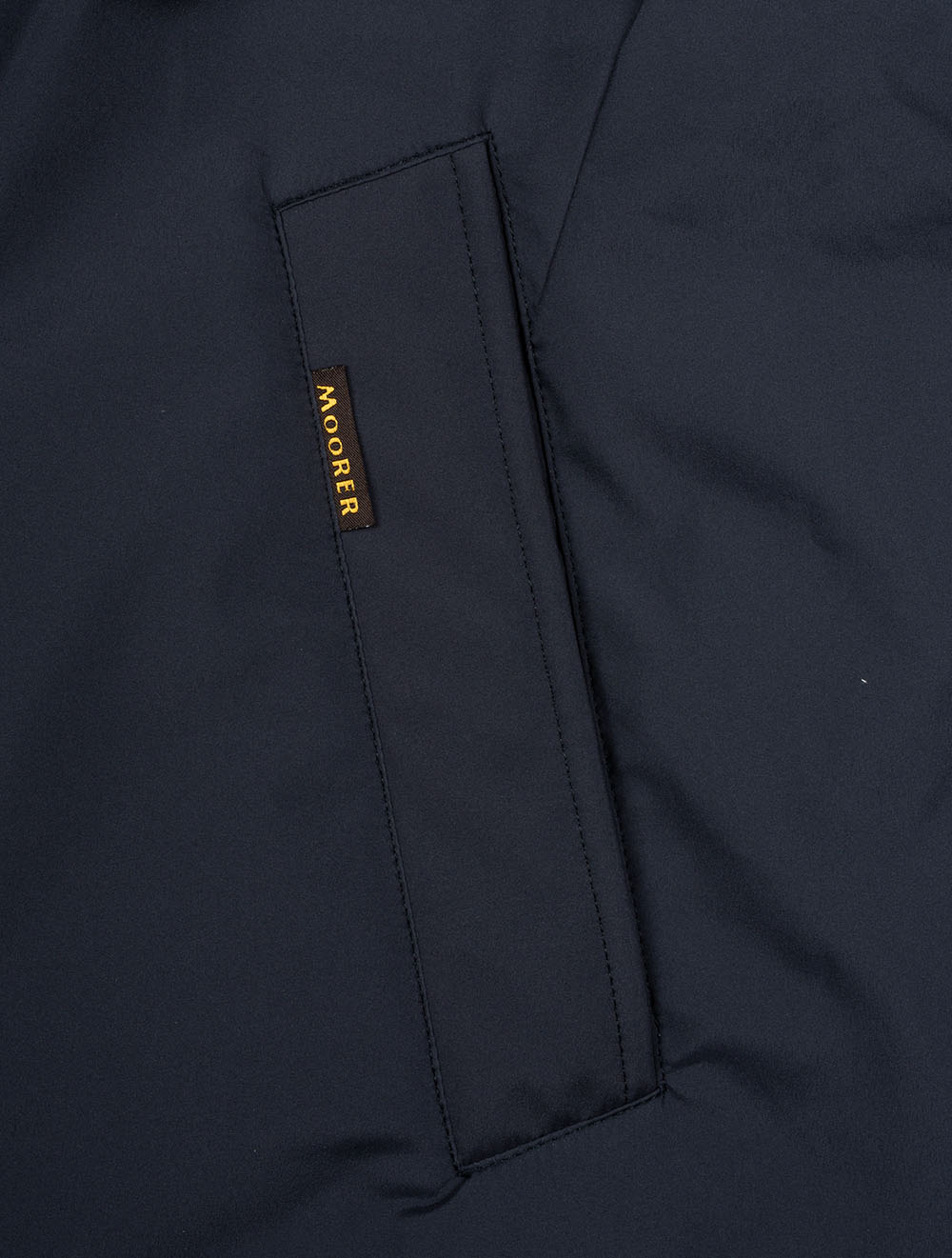 Hooded Down Coat Navy