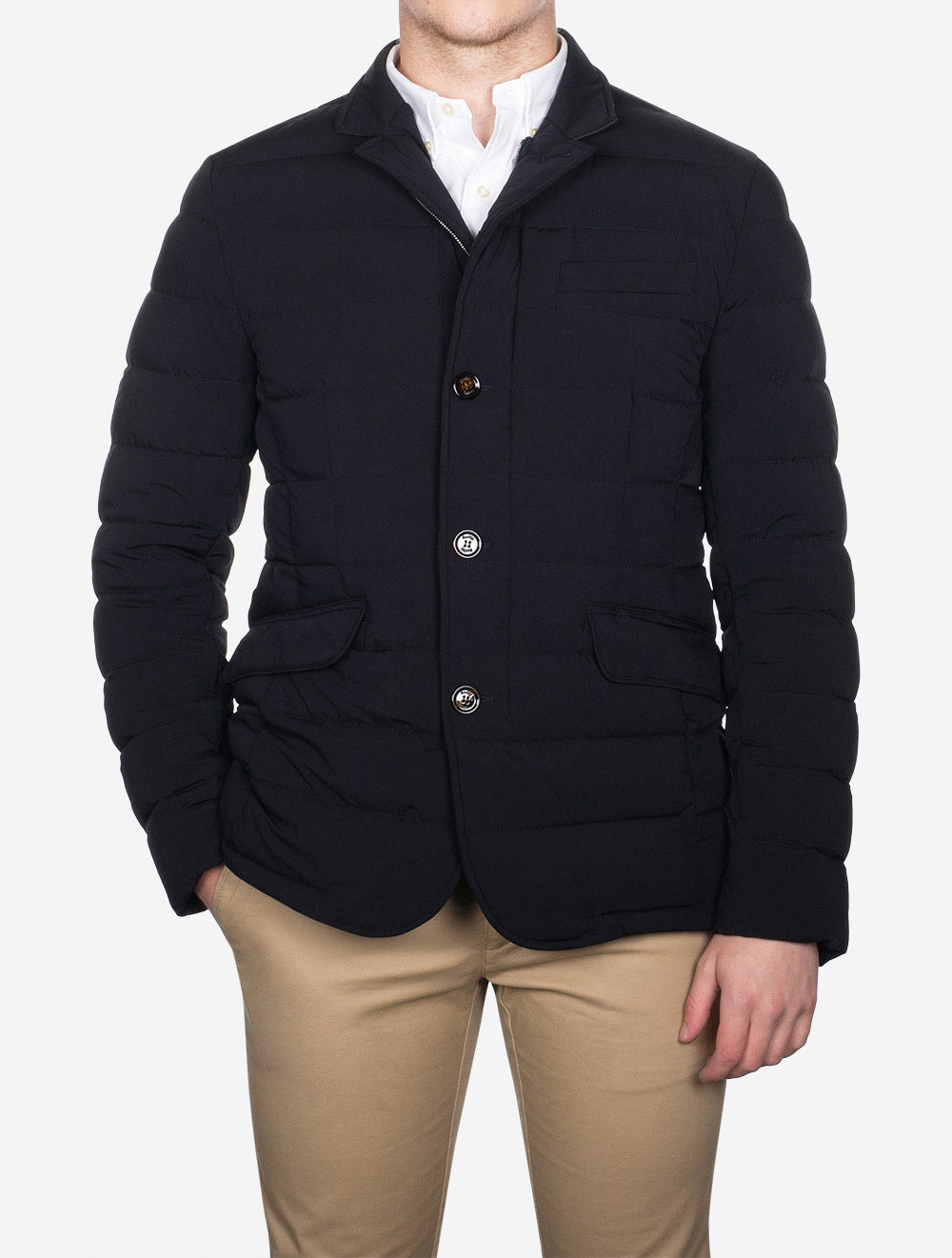 Moorer Zayn KN Puffa Coat Navy AI1