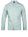 Gant Regular Fit Micro Check Button-Down Shirt Lavish Green MI