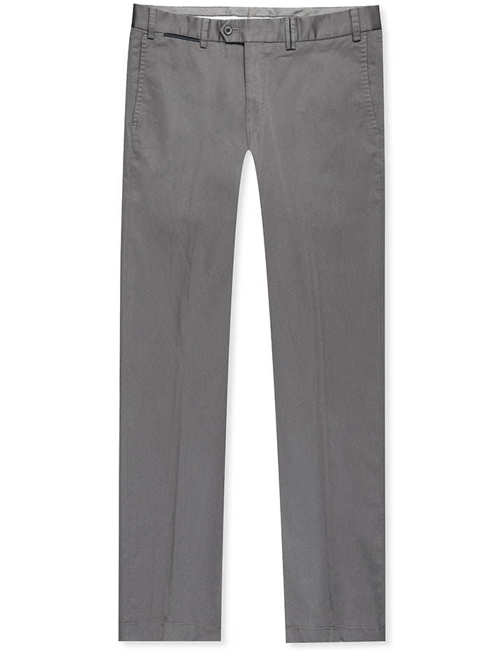 Hiltl Peaker Chino With Trim Detail Grey MI