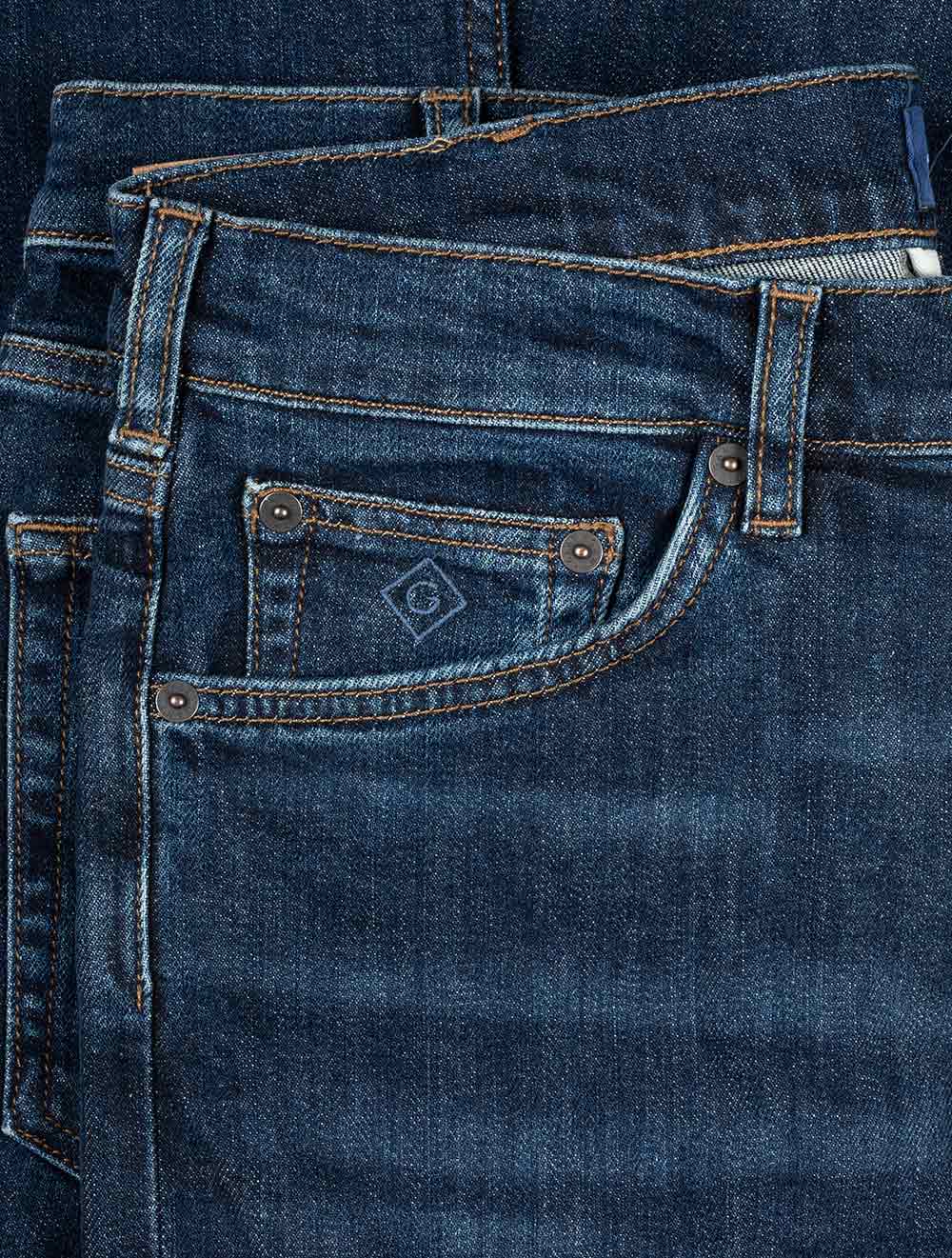 Arley Jeans-Dark Blue Worn In