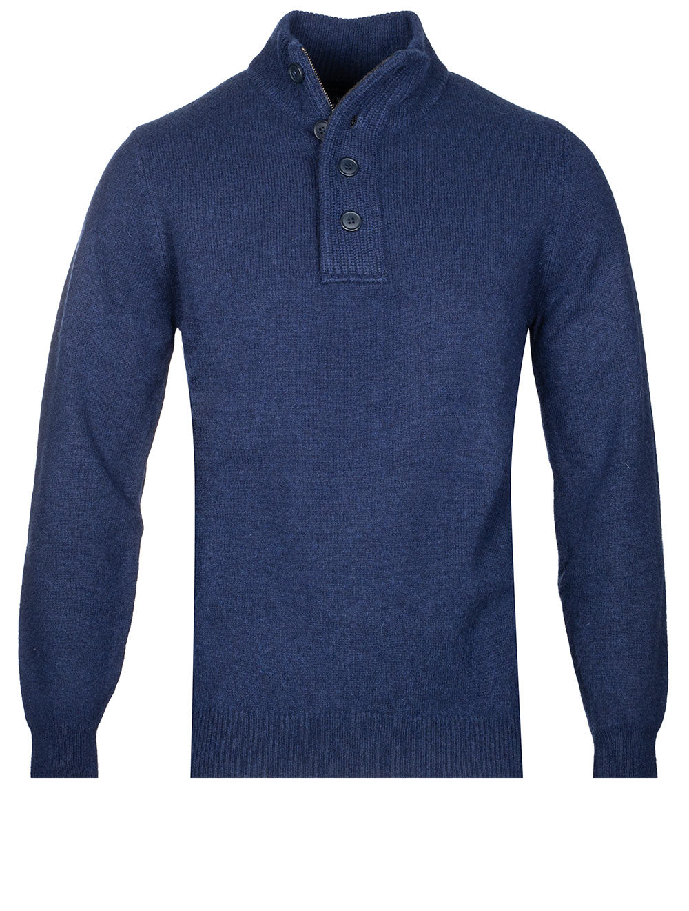 Barbour Essential Patch Half Zip Deep Blue MI