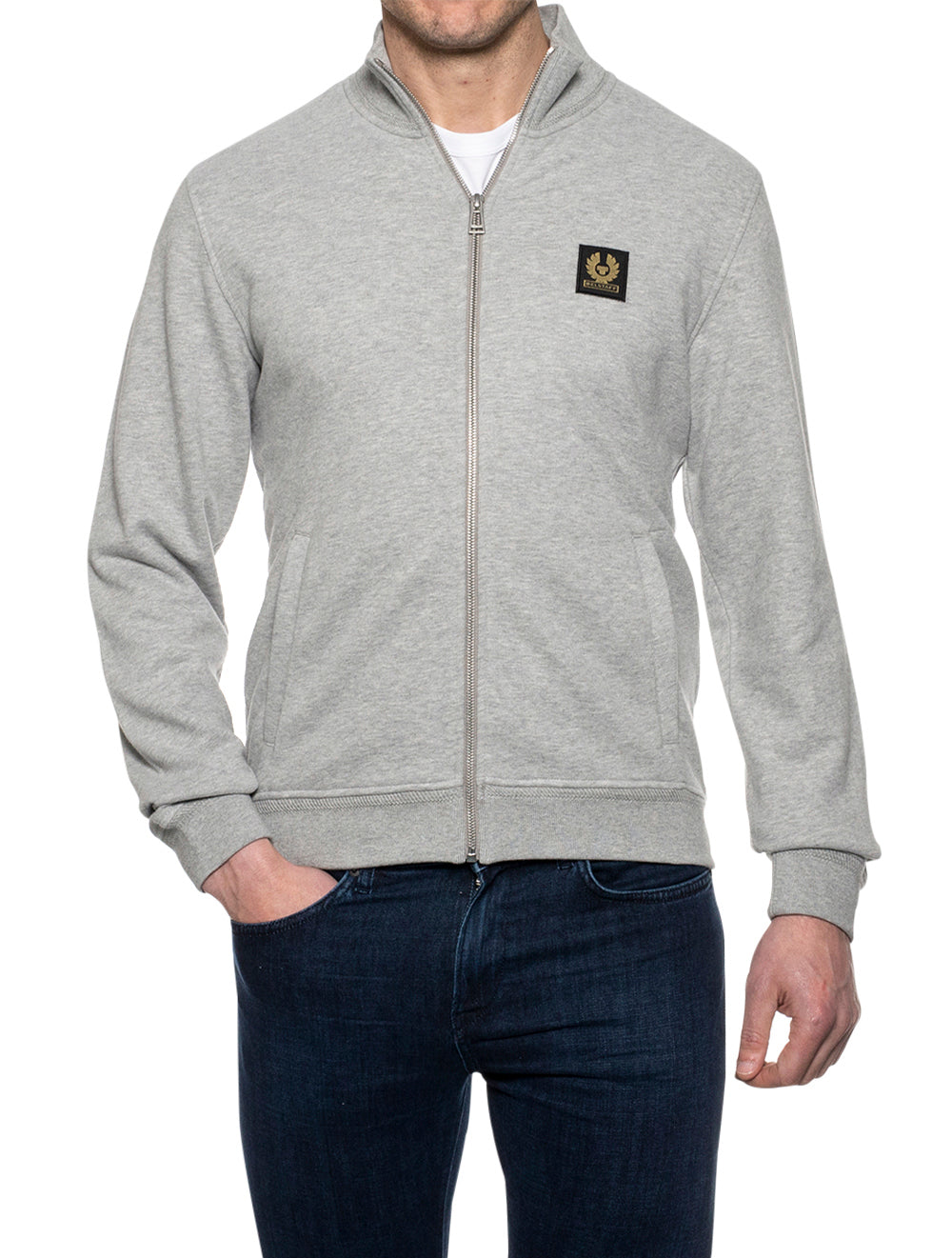 Belstaff Full Zip Sweatshirt Grey AI1