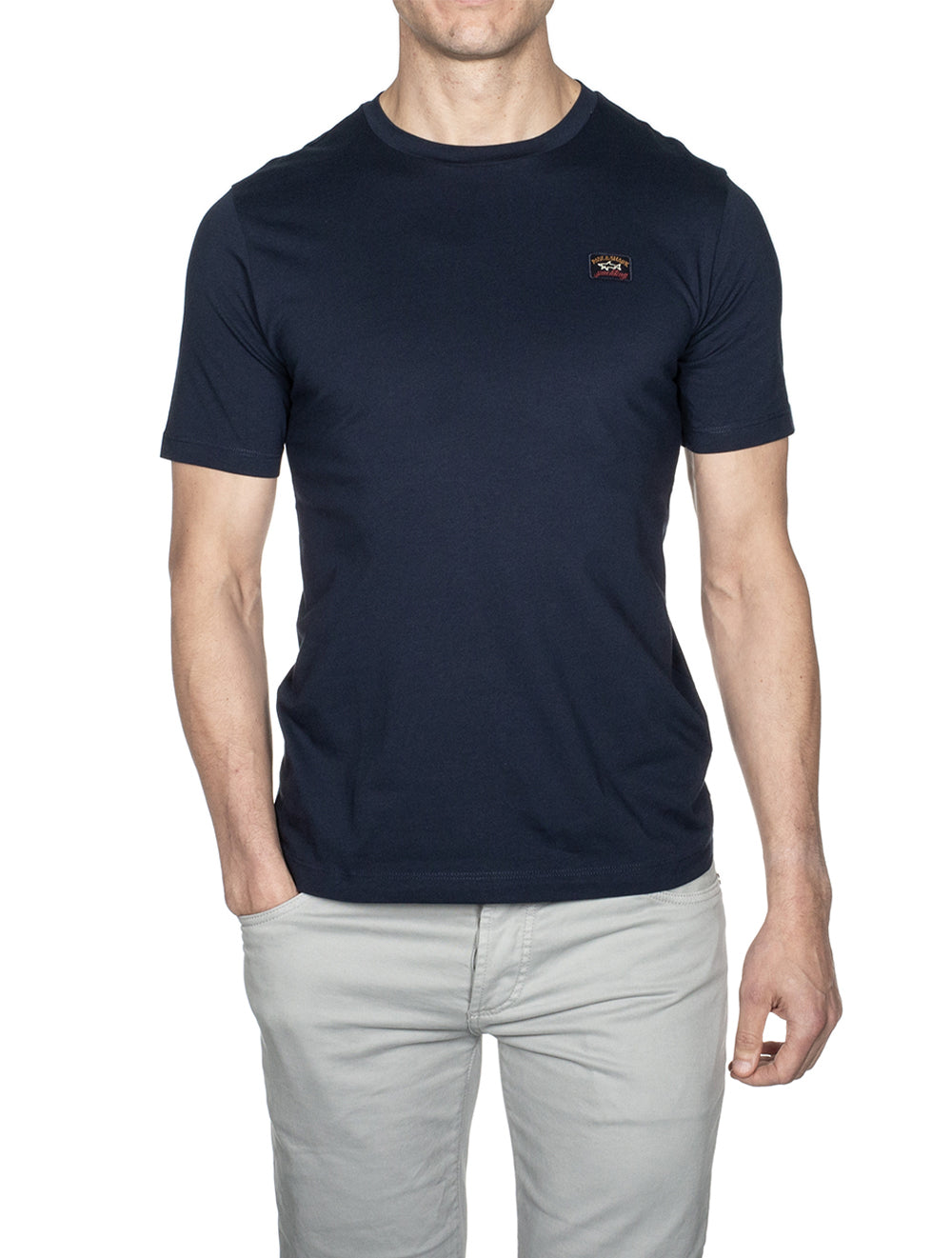 Paul And Shark Round Neck Tshirt Navy AI1