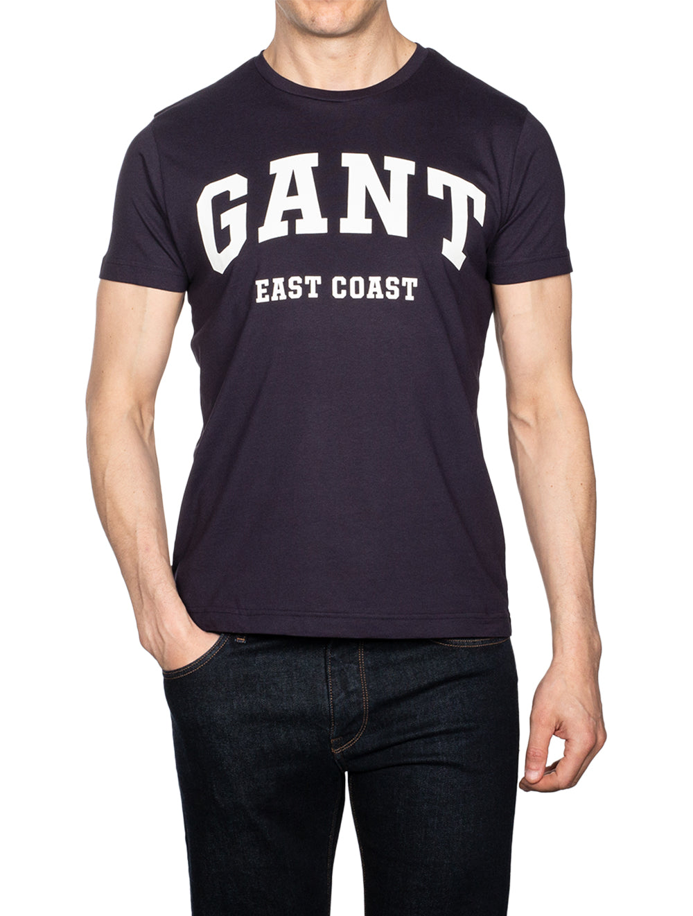 Gant Short Sleeve T-shirt Evening Blue