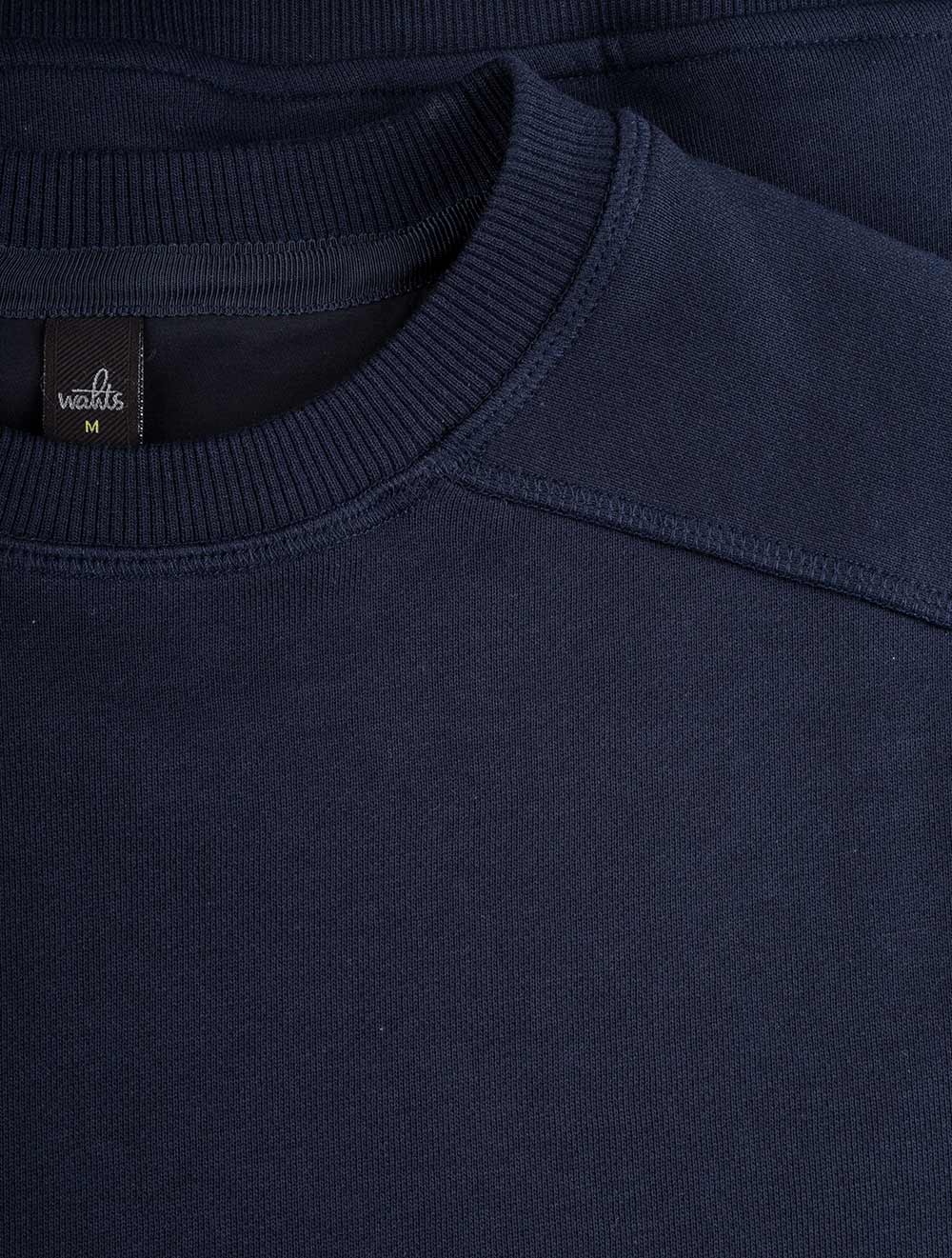 Wahts Moore Crew Neck Sweater Navy Blue AI1