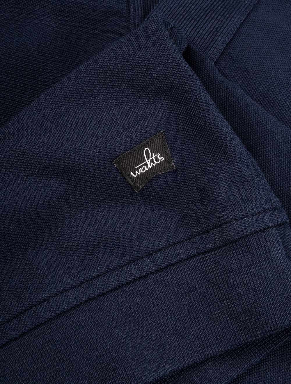 Wahts Rice Retro Poloshirt Navy Blue AI2