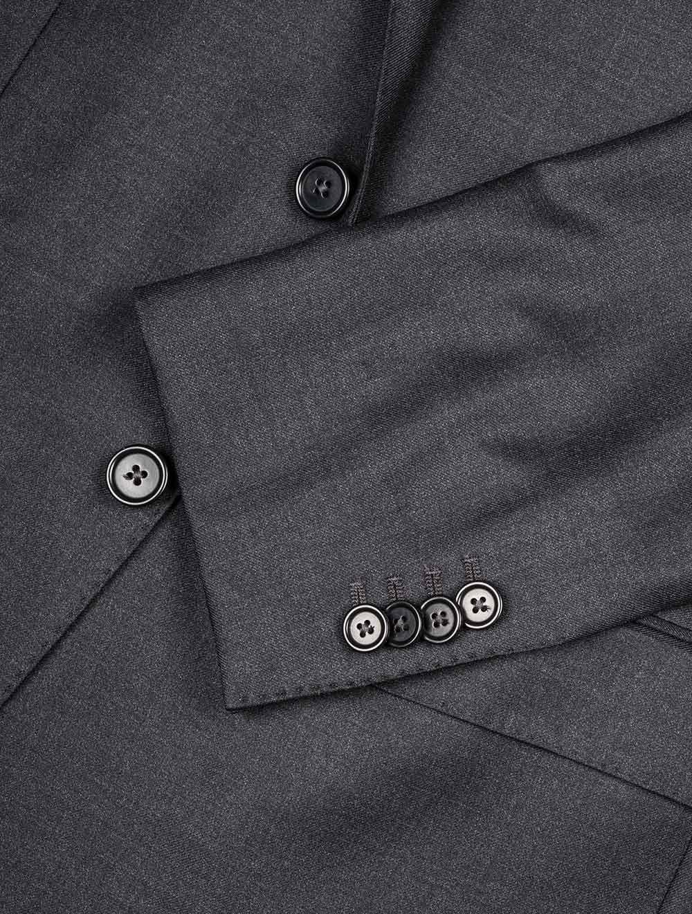 Charcoal Super 110 Slim Fit Suit Charcoal