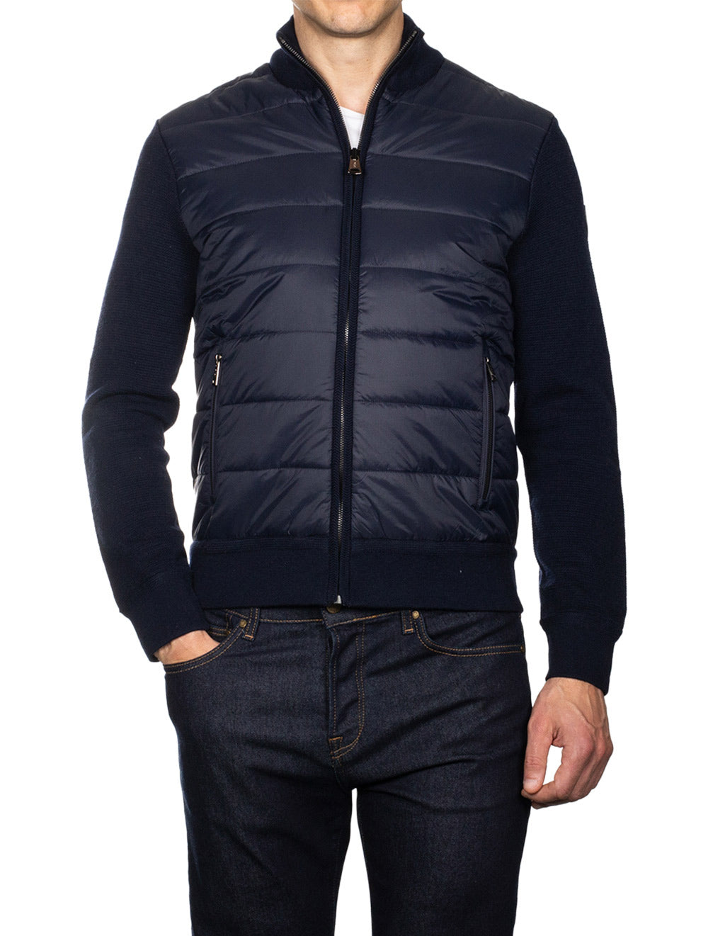 Ralph Lauren Merino Wool Full Zip Cruise Navy AI1