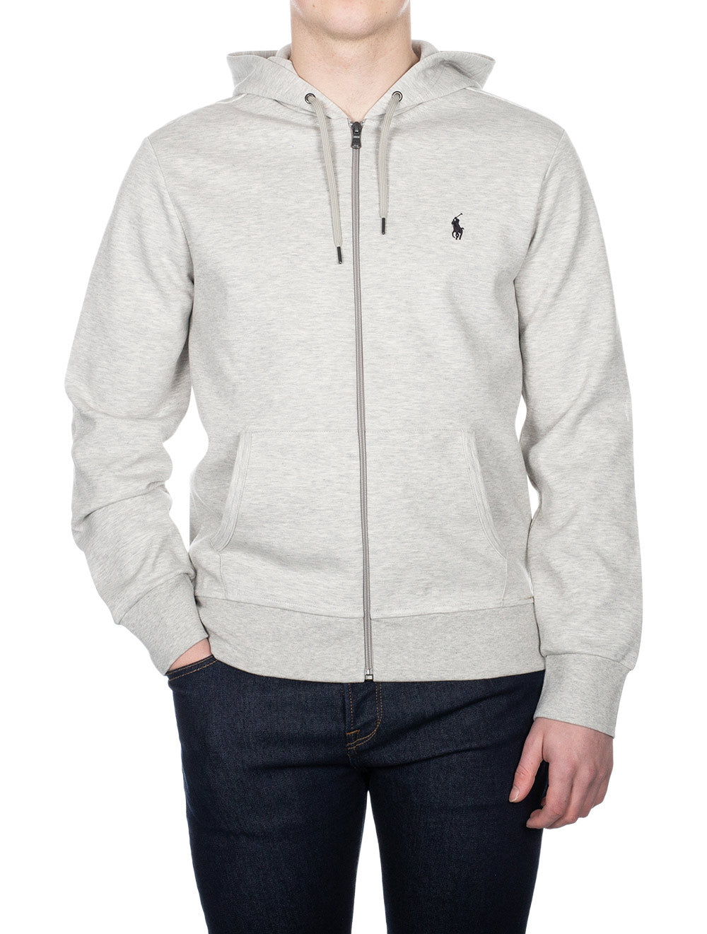 Ralph Lauren Full Zip Hoodie Grey AI1