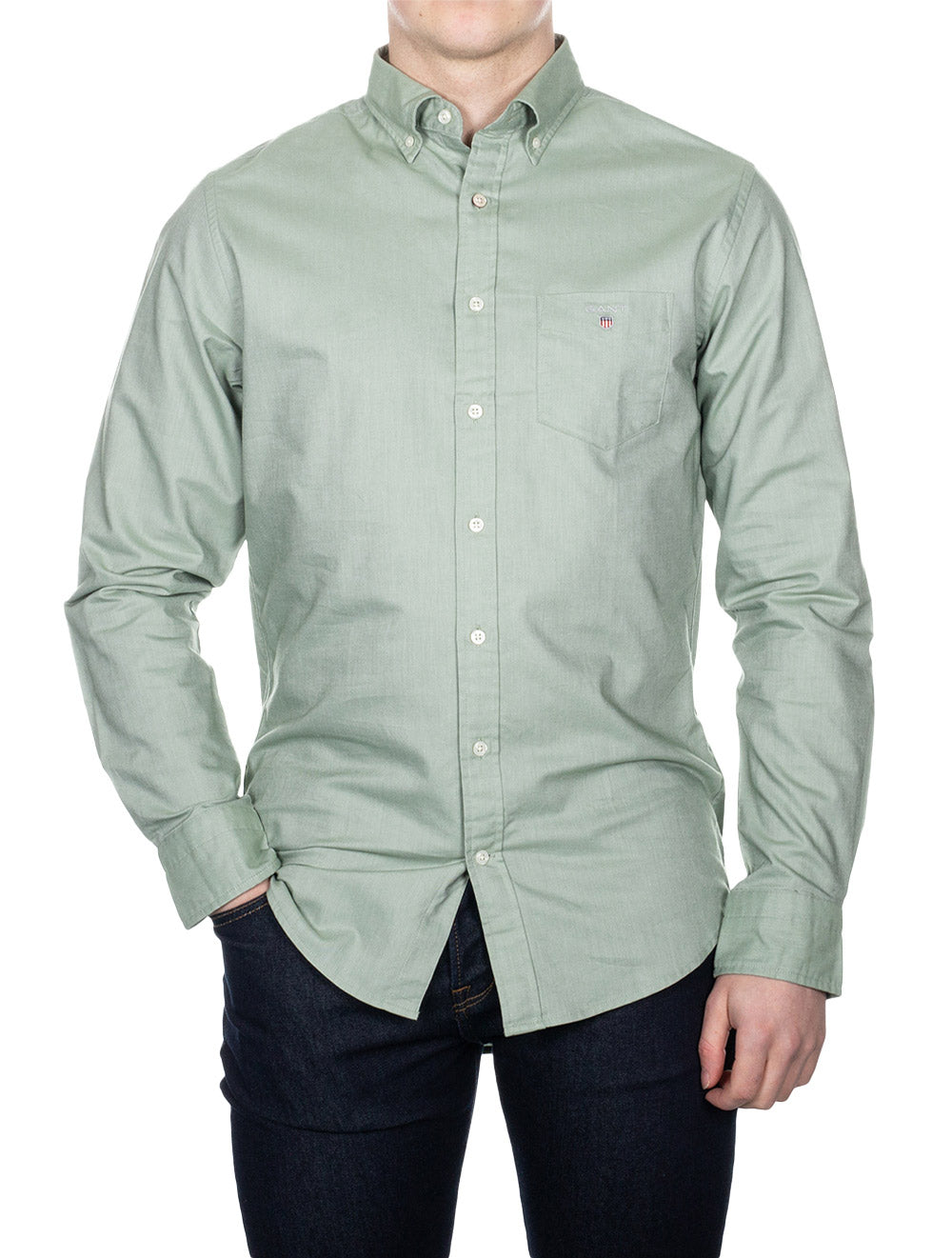 Gant Regular Fit Oxford Shirt Kalamata Green AI1