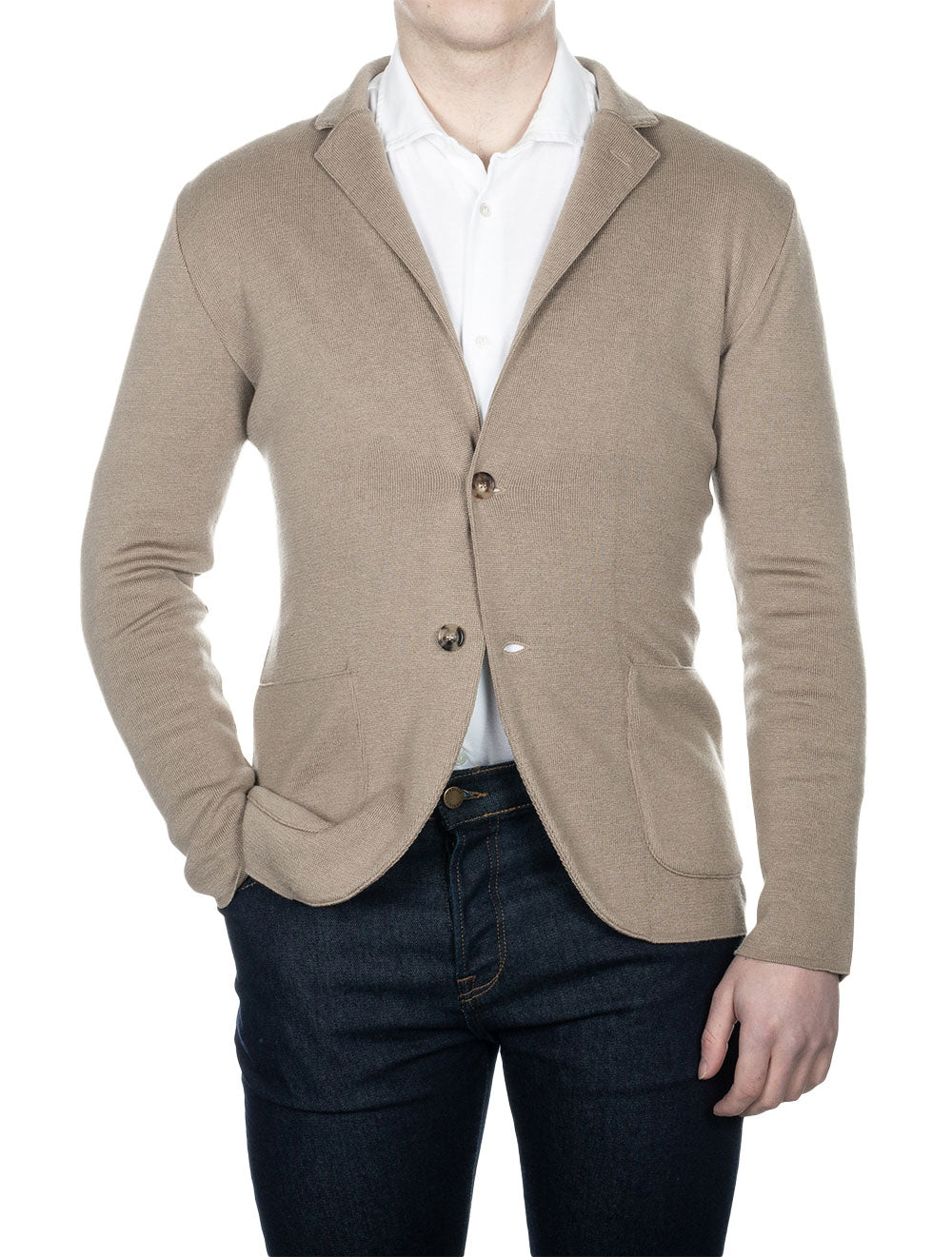 Lardini Knit Jacket Beige AI1