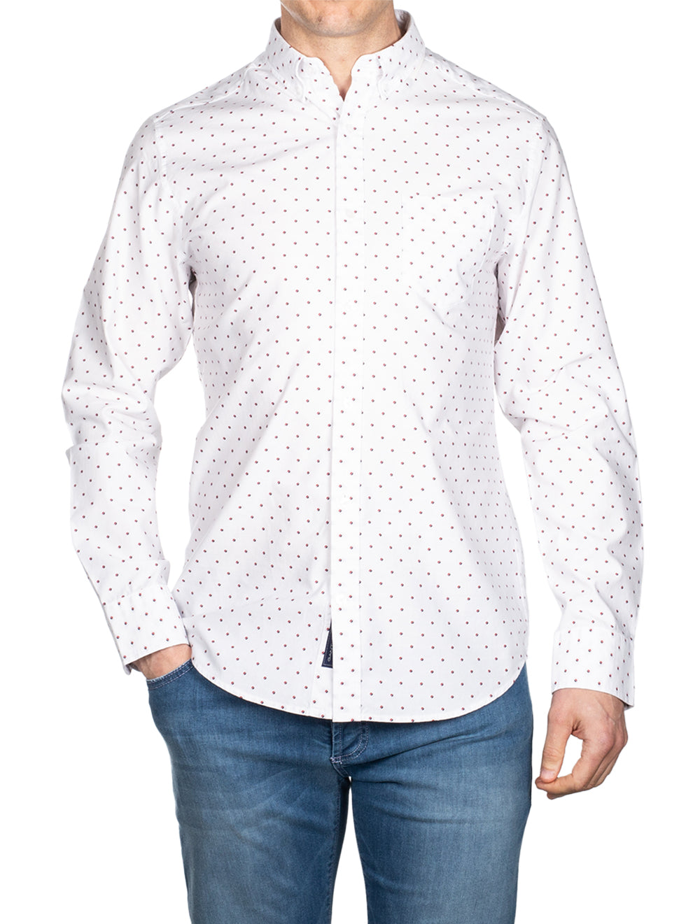 Gant Regular Fit Coupe Dot Buttondown White AI1