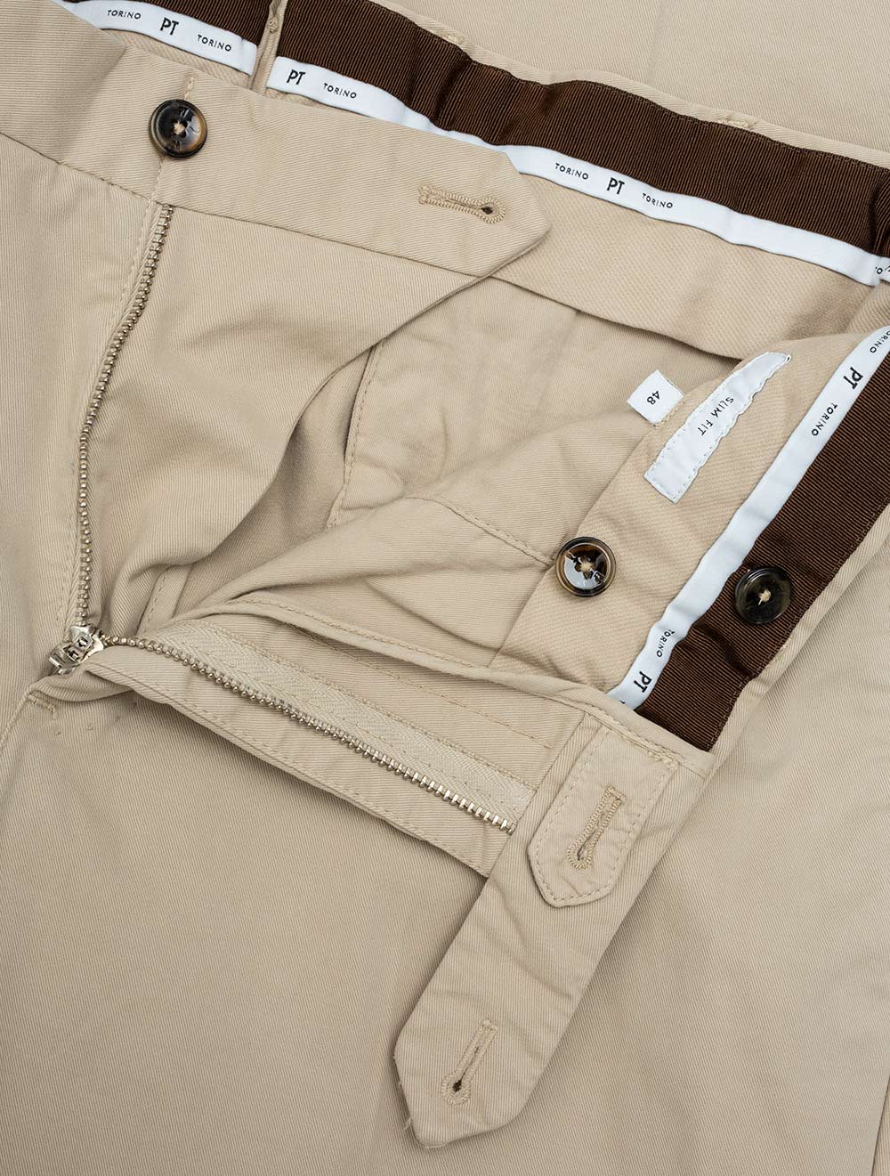 Pt01 Cotton Chino Trouser Beige AI4