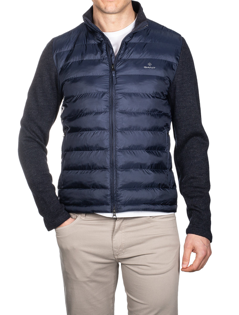 Gant Mixed Media Light Padded Jacket Evening Blue AI1