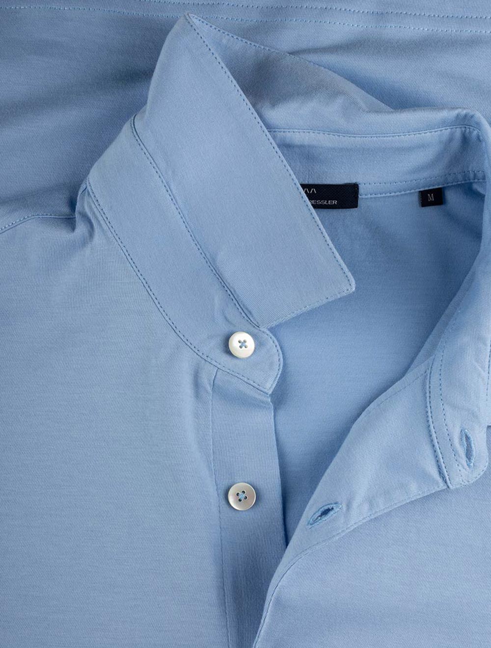 Dressler Pima Cotton Polo Shirt Sky Blue AI4