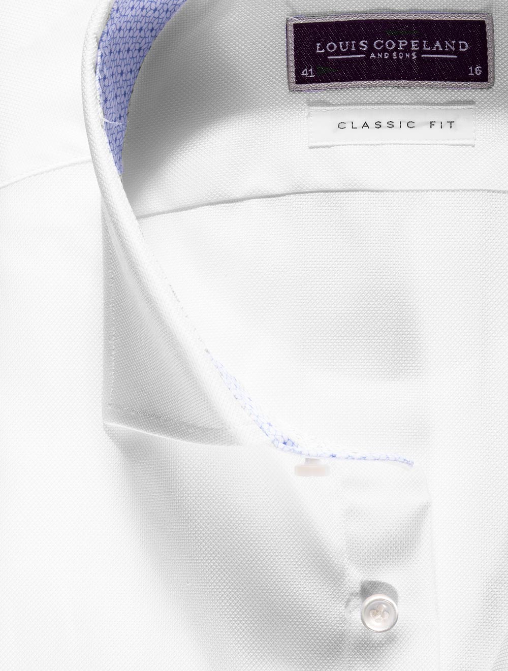 Louis Copeland Barrow Thomas Mason Shirt With Inlay White AI1