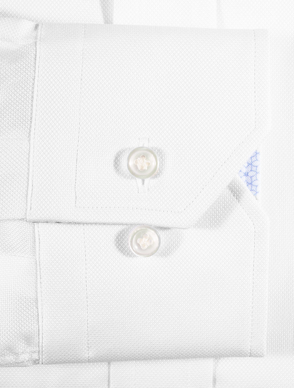 Louis Copeland Barrow Thomas Mason Shirt With Inlay White AI3