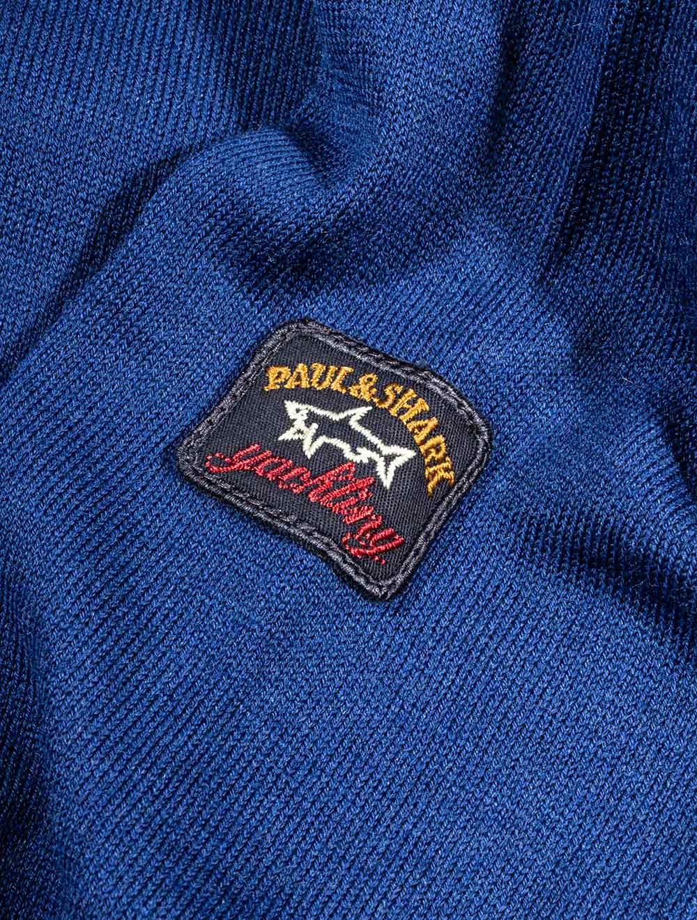 Paul And Shark Knitted Round-neck Knitwear Blue AI2