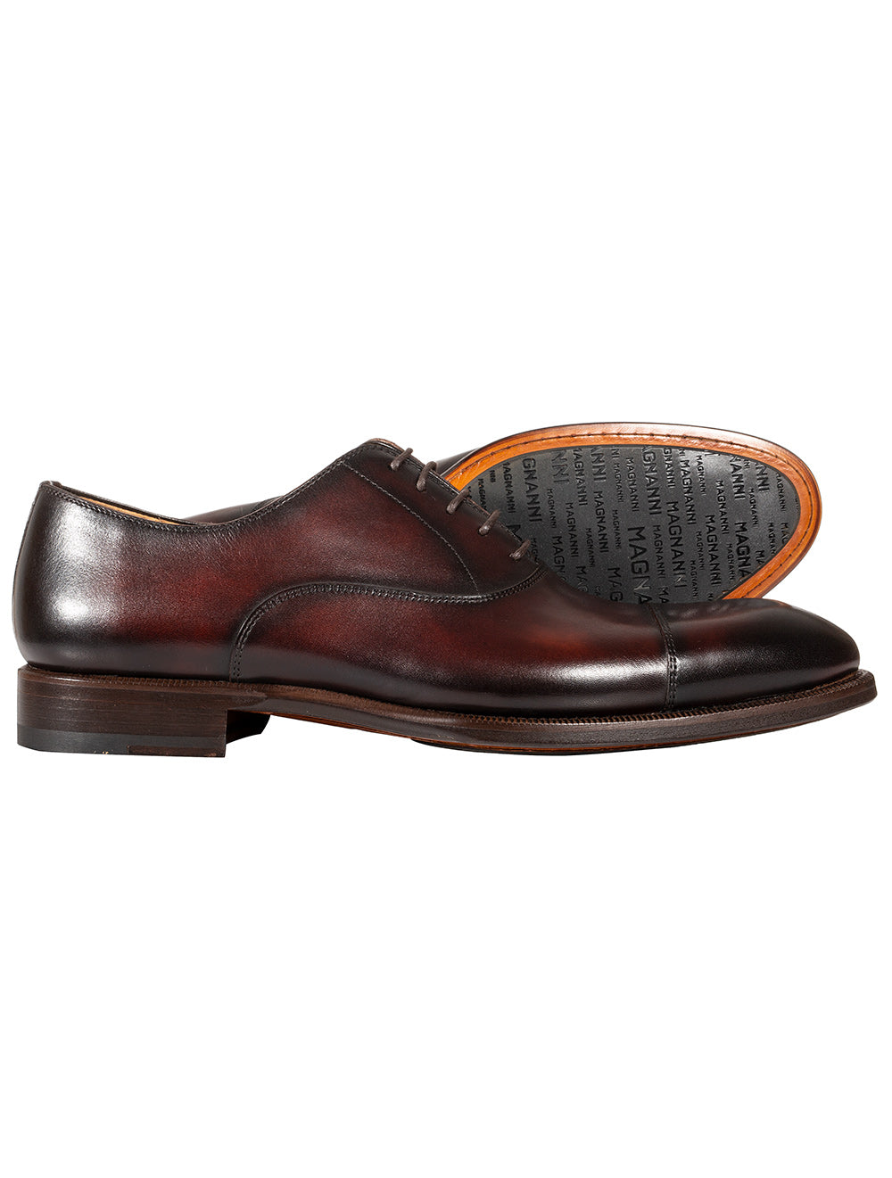 Magnanni Oxford Toe Cap Shoe Brown AI1