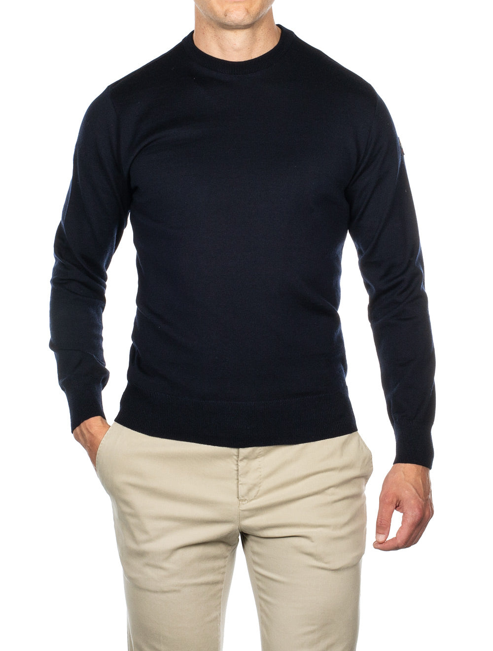 Paul And Shark Knitted Round-neck Knitwear Navy MI