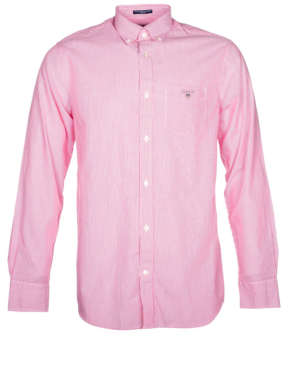 Gant Regular Fit Banker Stripe Broadcloth Shirt Cabaret Pink MI