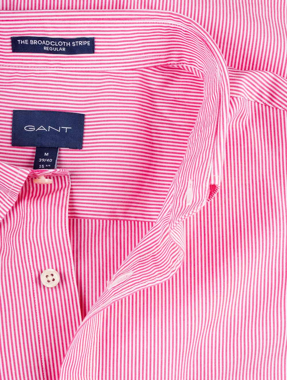 Gant Regular Fit Banker Stripe Broadcloth Shirt Cabaret Pink AI1