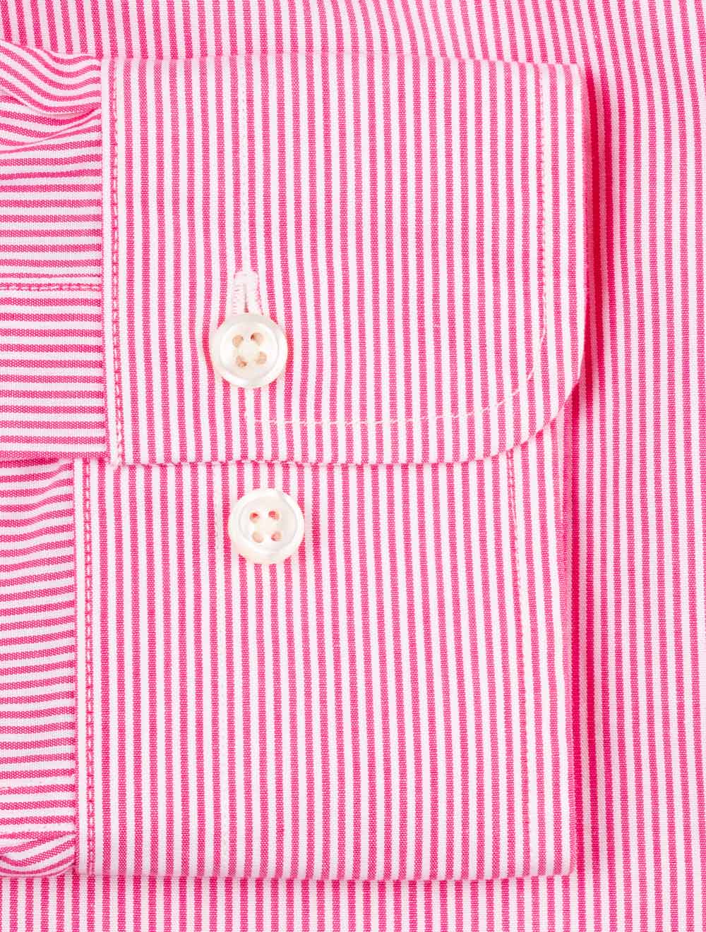 Gant Regular Fit Banker Stripe Broadcloth Shirt Cabaret Pink AI3