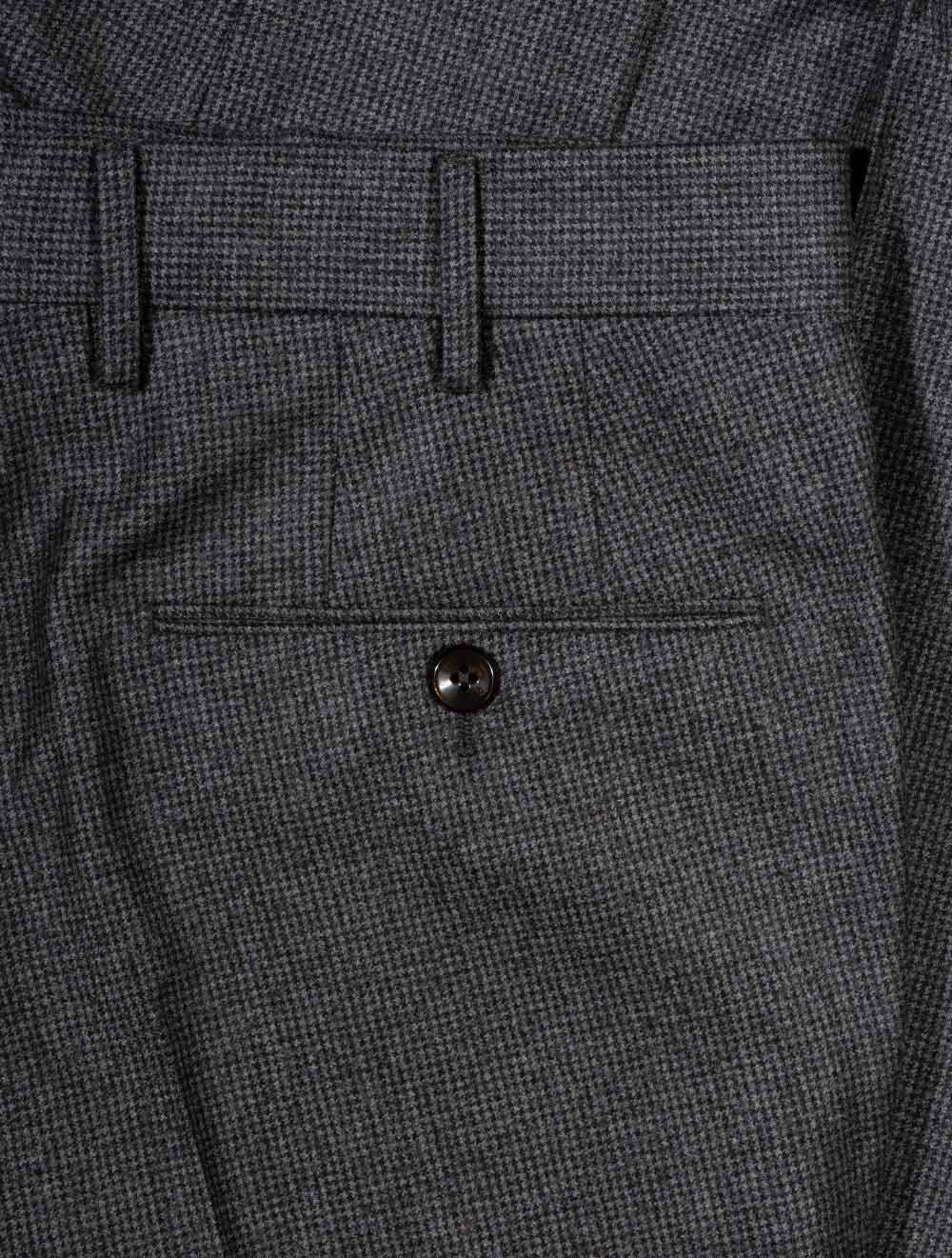 Pt01 Houndstooth Tailored Trouser Grey AI3