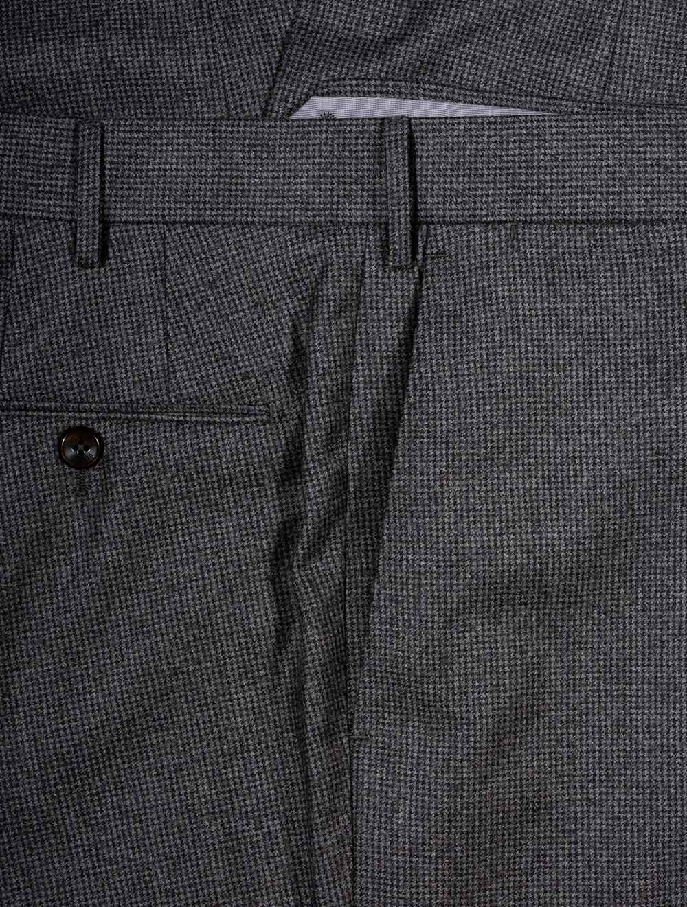 Pt01 Houndstooth Tailored Trouser Grey AI4